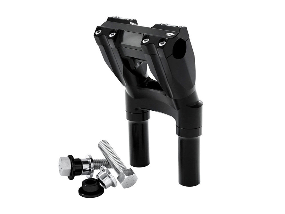 10in. Kickback x 1-1/8in. Clamp Isolated Riser Kit - Black. Fits Indian Cruiser 2022up.