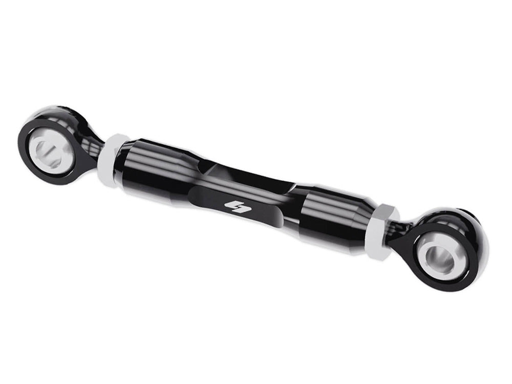Adjustable Brake Linkage - Black. Fits Softail 2018up with Mid Controls