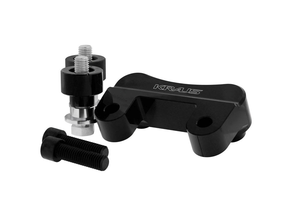 Raptor Pullback Plate - Black. Fits Softail 2018up.
