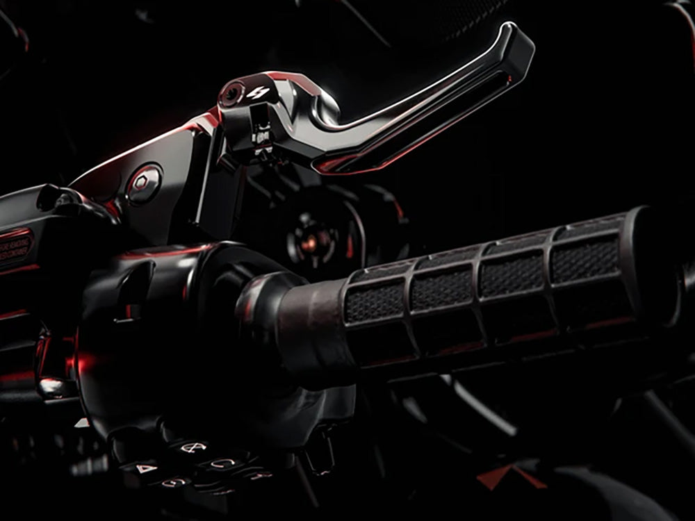 Talon Adjustable Levers - Black. Fits Touring Most 2021-2024 with Cable Clutch