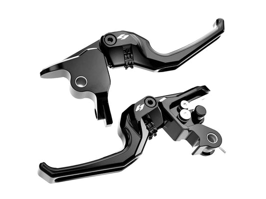 Talon Adjustable Levers - Black. Fits CVO Touring 2023up & Street Glide & Road Glide 2024up