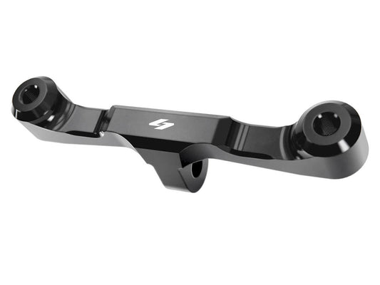 Adjustable Gauge Mount - Black. Fits Dyna, FXR and Sportster.