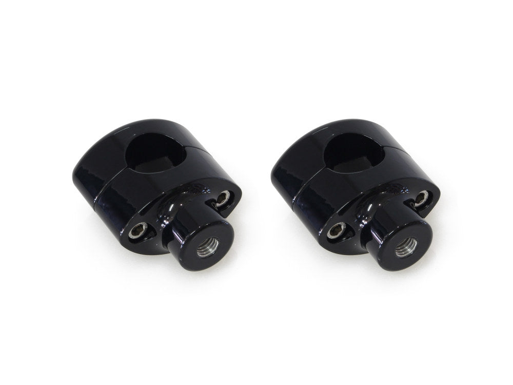 1-1/2in. Straight Two Piece Riser Kit - Gloss Black. Fits 1-1/4in. Handlebar