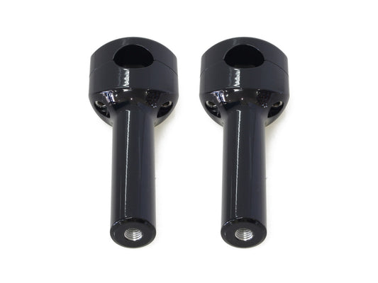 6in. Straight Two Piece Riser Kit - Gloss Black. Fits 1-1/4in. Handlebar