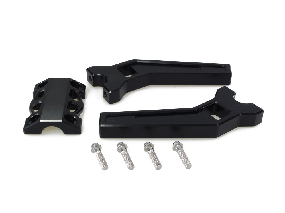 8in. Pullback Performance Risers - Black. Fits 1-1/4in. Handlebar