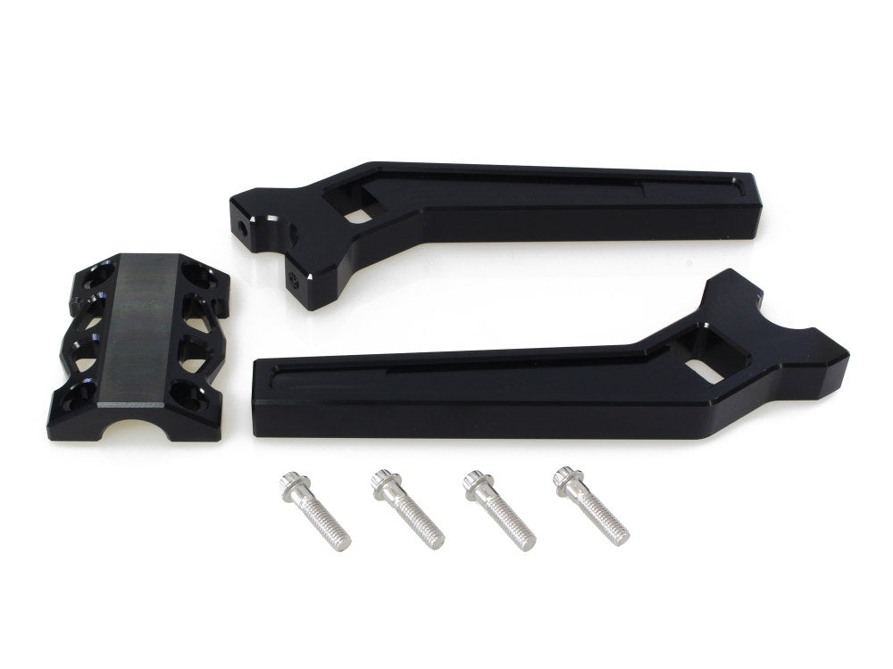 10in. Pullback Performance Risers - Black. Fits 1-1/4in. Handlebar