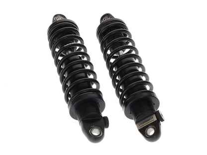 REVO-A Series, 12in. Adjustable Rear Shock Absorbers - Black. Fits Dyna 1991-2017.