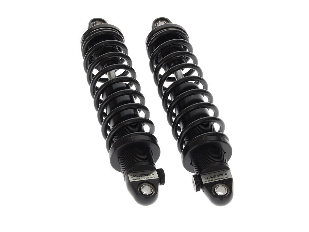 REVO-A Series, 13in. Adjustable Rear Shock Absorbers - Black. Fits Touring 1999up.