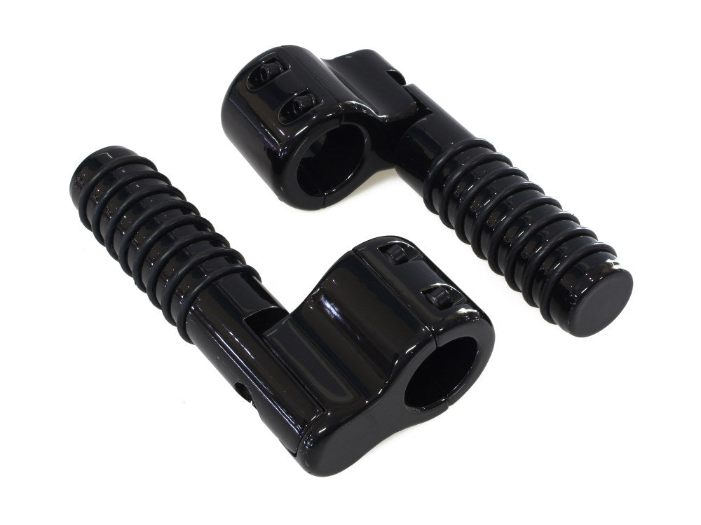 1-1/4in. Clamp On Linbar Highway Pegs - Black.