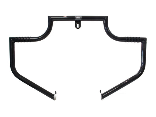 Linbar Engine Guard Freeway Bar - Black. Fits Dyna 1991-2017 with Forward Controls.