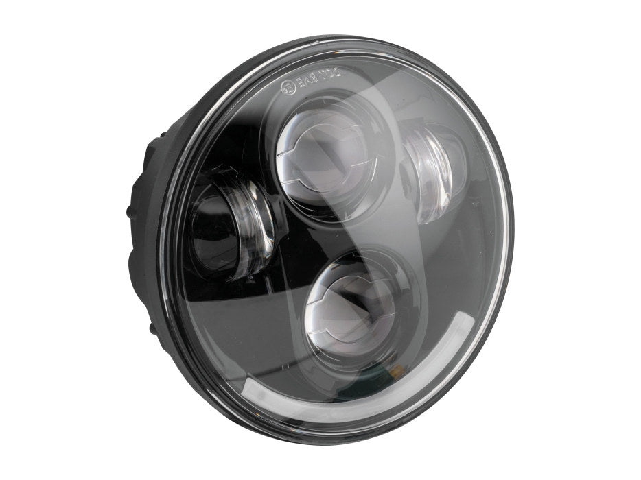 5-3/4in. LED HeadLight - Black. Fits H-D & Indian Scout Models with 5-3/4in. Headlight.