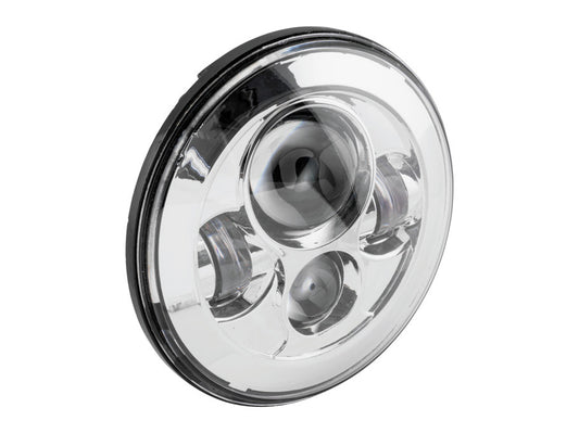 7in. LED HeadLight Insert - Chrome. Fits H-D, Indian Chief Classic & Dark Horse Models with 7in. Headlight.