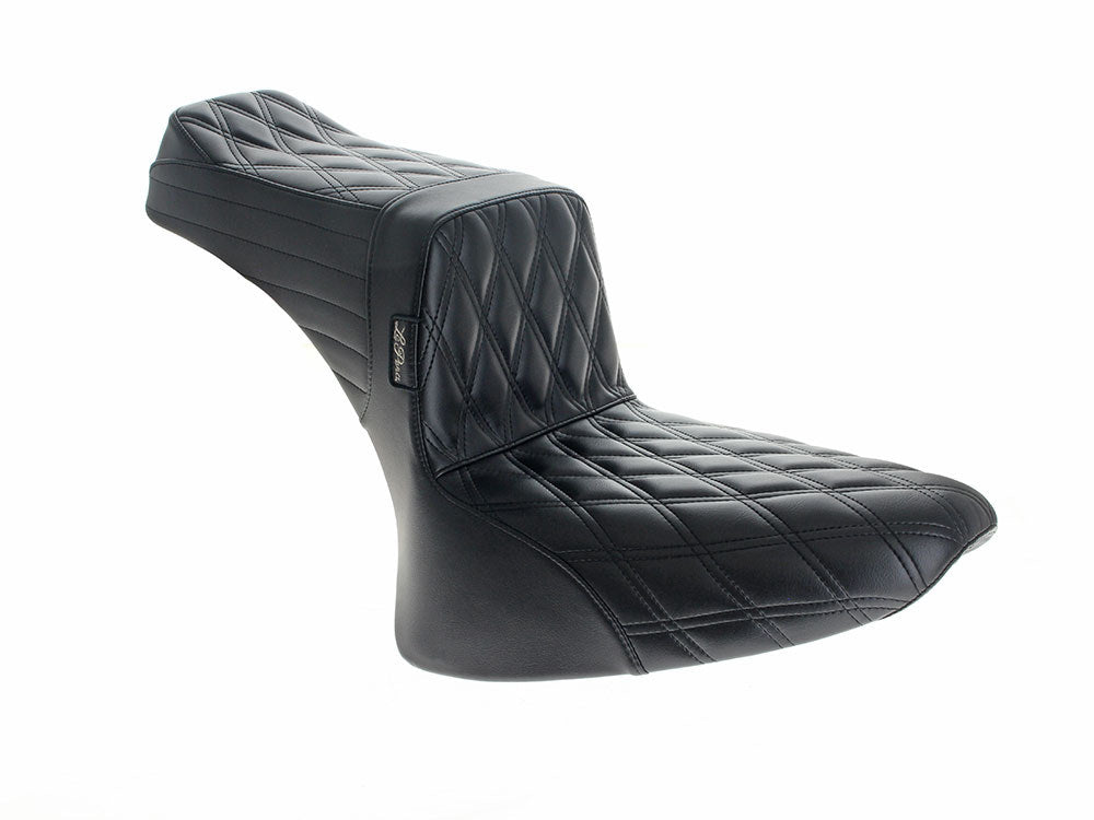 TailWhip Dual Seat - Double Diamond. Fits Softail 1984-1999.