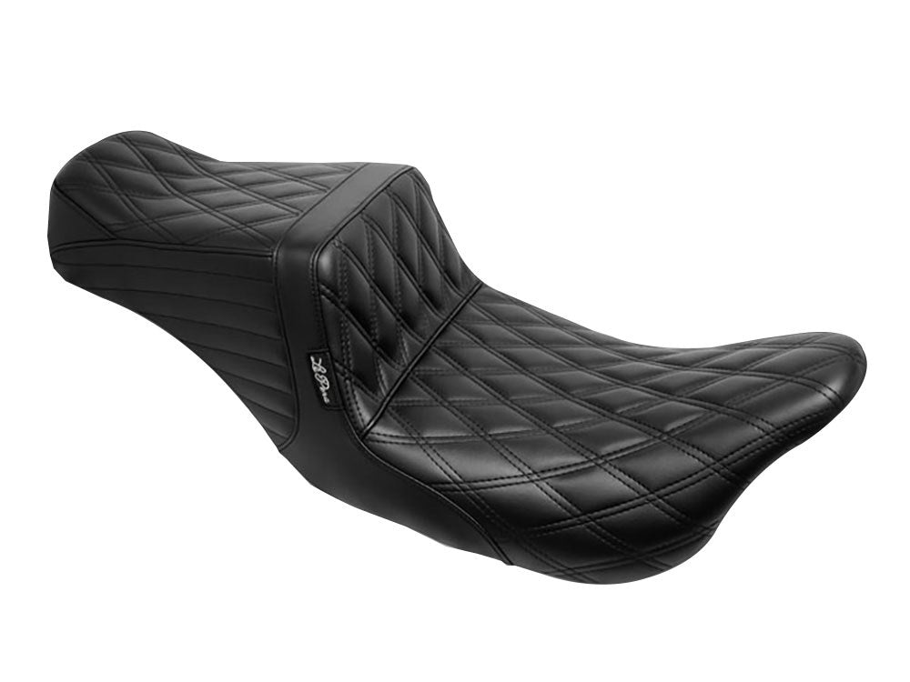 TailWhip Dual Seat with Black Double Diamond Stitch. Fits CVO Touring 2023up, Street Glide & Road Glide 2024up, Touring 2025up