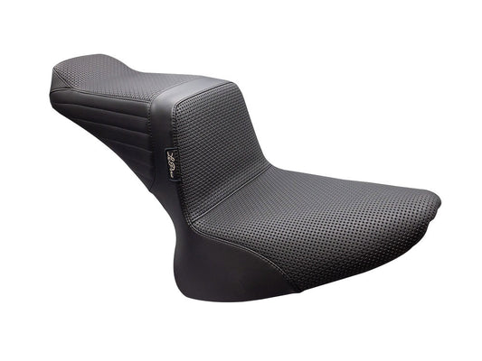 TailWhip Dual Seat - Basket Weave. Fits Softail 2000-2017 with 130 or 150 OEM Rear Tyre.