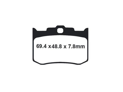 Z-Plus Brake Pads. Fits Performance Machine 125X4R & 137X4B Calipers & Softail 2006up with Performance Machine Integrated Caliper & Hawg Halters 4 Piston Calipers