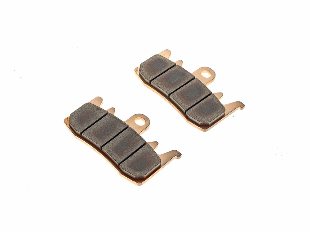 Front Brake Pads - Sintered Xtreme Compound. Fits CVO 2023up, Pan America 2021up, Sportster S 2021up, LiveWire 2020 & Indian FTR1200 2019up, Challenger 2020up & Pursuit 2022up.