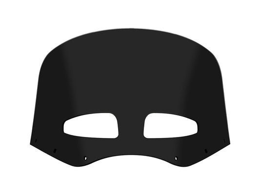 Vented Road Warrior Windshield - 11in. Dark Black Smoke