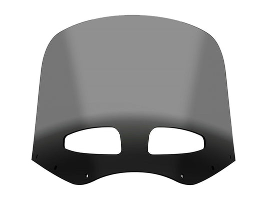 Vented Road Warrior Windshield - 13in. Black Smoke