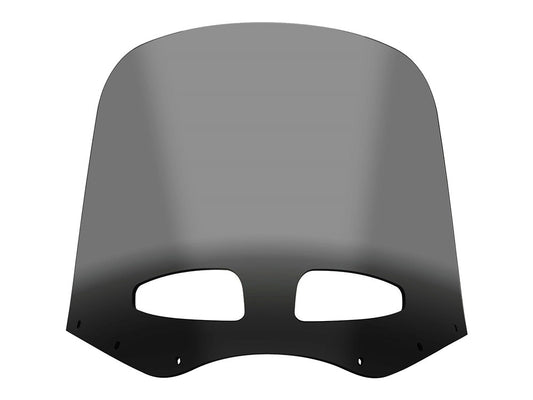 Vented Road Warrior Windshield - 15in. Black Smoke
