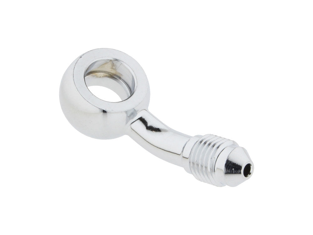 Chrome 3/8in. (10mm) ID, 35 Degree Banjo - Male #3 End.