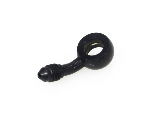 Black 7/16in. ID, 35 Degree Banjo - Male #3 End.