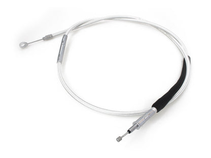 75in. Clutch Cable - Sterling Chromite. Fits Softail 2007-2024 & Dyna 2006-2017.
