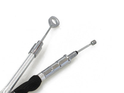79in. Clutch Cable - Sterling Chromite. Fits Softail 2007-2024 & Dyna 2006-2017.