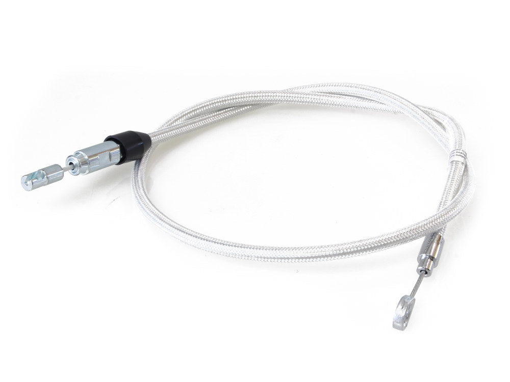 44in. Quick Connect Upper Clutch Cable - Sterling Chromite. Fits Softail 2018-2024 & Most Touring 2021-2024