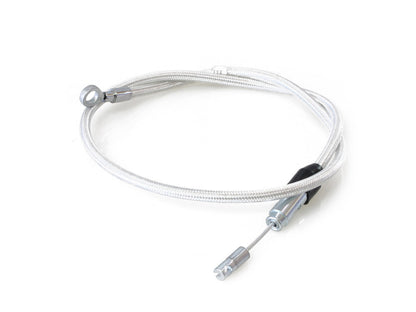 40in. Quick Connect Upper Clutch Cable - Sterling Chromite. Fits Softail 2018-2024 & Most Touring 2021-2024