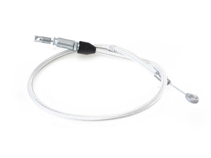 34in. Quick Connect Upper Clutch Cable - Sterling Chromite. Fits Softail 2018-2024