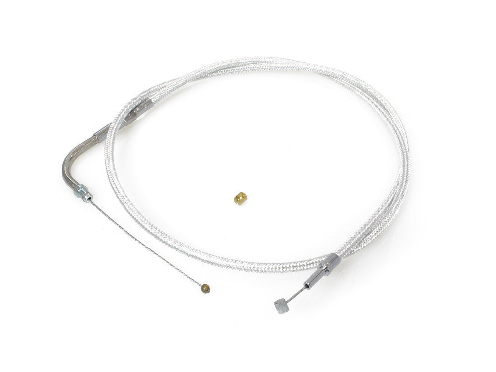 49-1/2in. Throttle Cable - Sterling Chromite. Fits Big Twin 1996-2017.