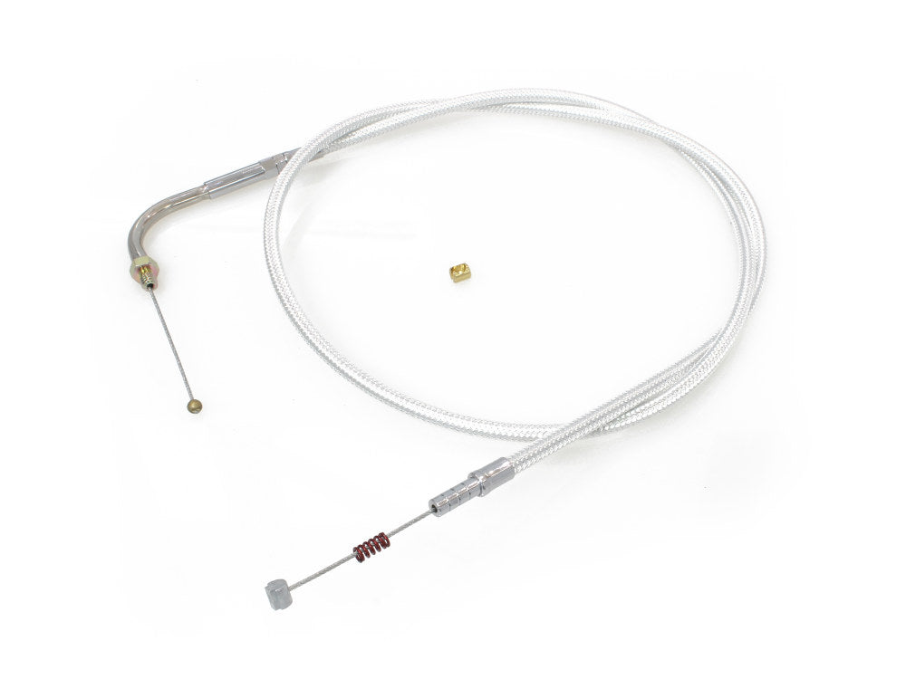 45-1/2in. Idle Cable - Sterling Chromite. Fits Big Twin 1990-1995.