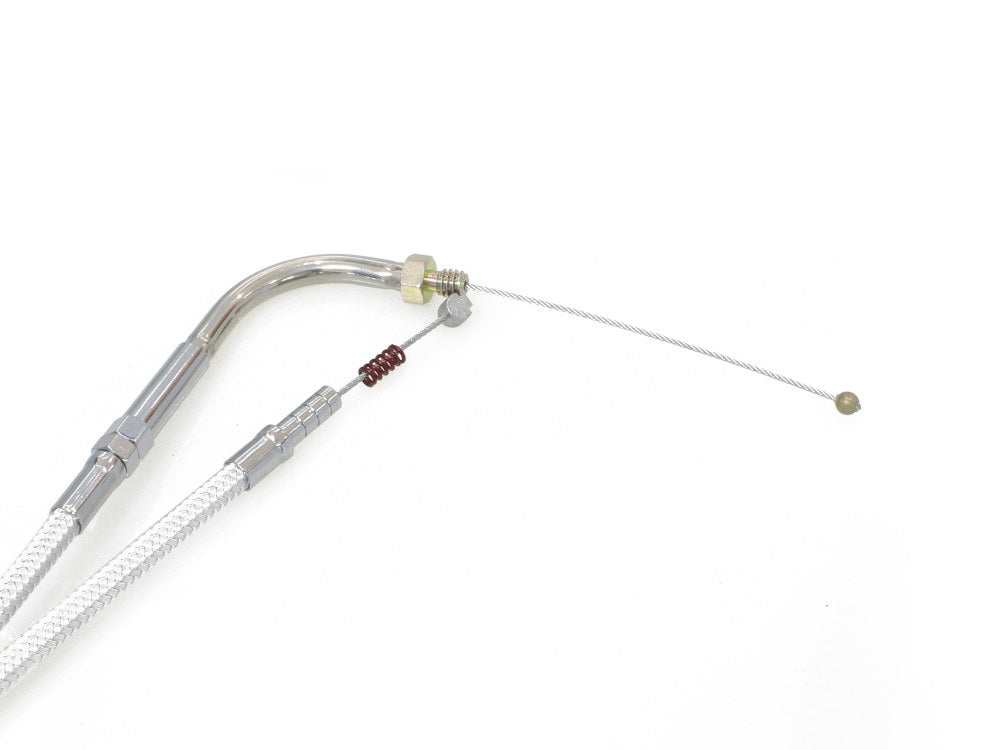 47-1/2in. Idle Cable - Sterling Chromite. Fits Big Twin 1990-1995.
