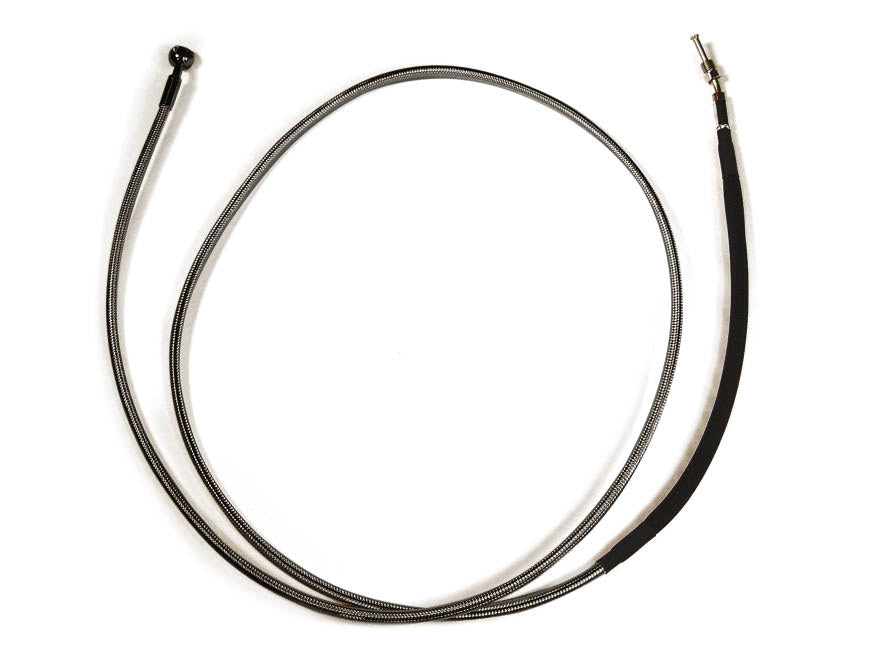 68in. Hydraulic Clutch Line with 10mm x 180 Degree Banjo - Black Pearl. Fits Touring & Softail 2017up Models with the Original H-D Hydraulic Clutch.