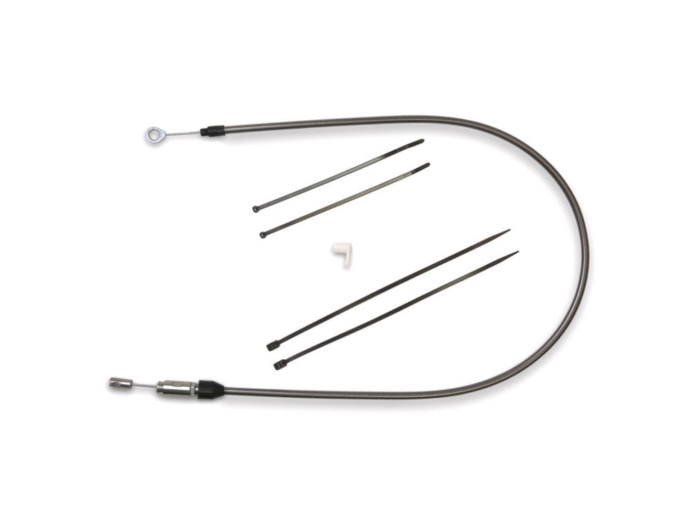 52in. Quick Connect Upper Clutch Cable - Black Pearl. Fits Softail 2018-2024 & Most Touring 2021-2024