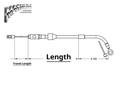 43in. Quick Connect Upper Clutch Cable - Black Pearl. Fits Most Touring 2021-2024