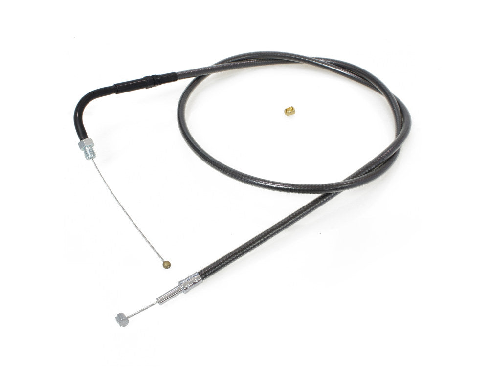 38-1/2in. Throttle Cable - Black Pearl. Fits Big Twin 1990-1995.