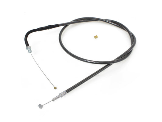 41-1/2in. Throttle Cable - Black Pearl. Fits Big Twin 1990-1995.
