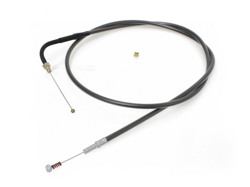 39-1/2in. Idle Cable - Black Pearl. Fits Big Twin 1990-1995.