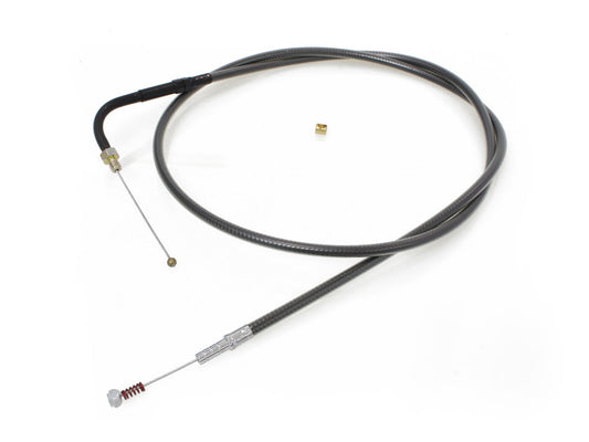 43-1/2in. Idle Cable - Black Pearl. Fits Big Twin 1990-1995.