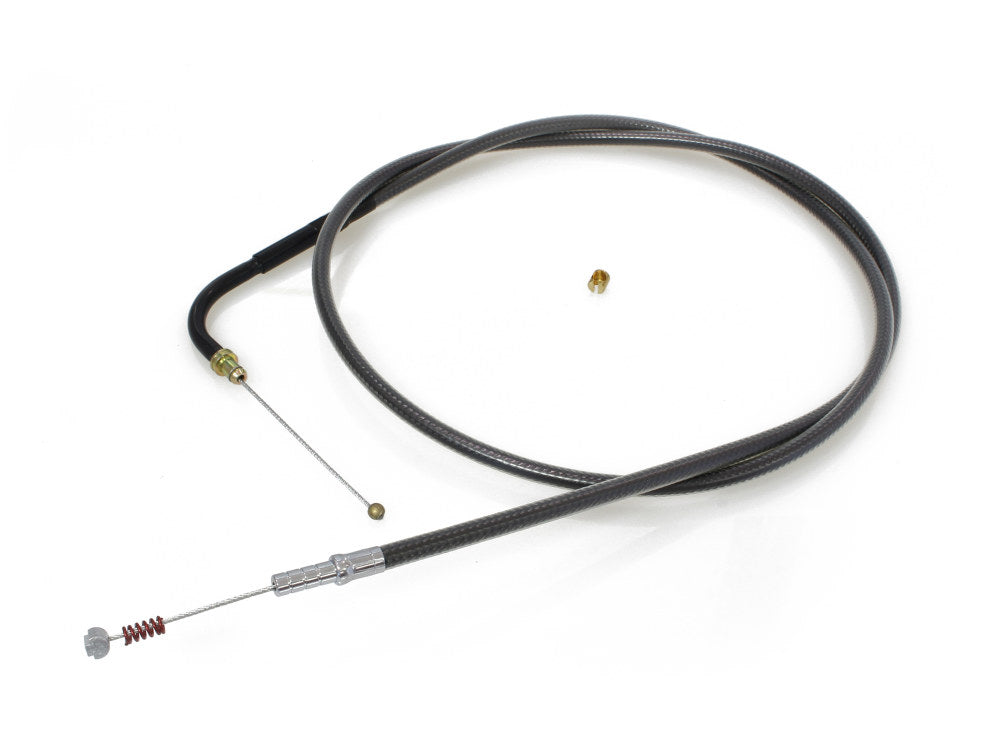 42-1/2in. Idle Cable - Black Pearl. Fits Big Twin 1996-2017.