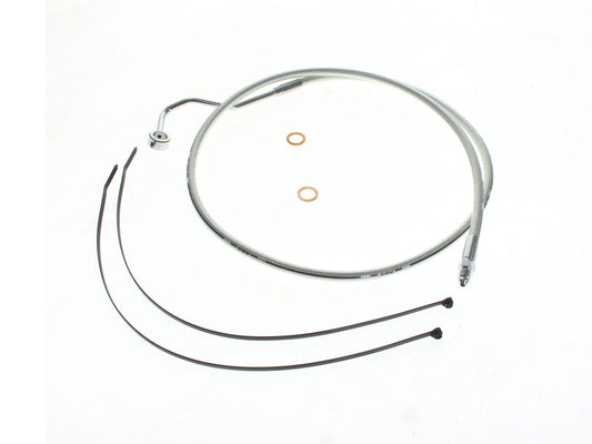 Mid Front Brake Line - Sterling Chromite. Fits Touring 2014up with ABS.