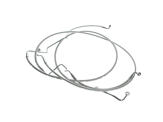 Lower Front Brake Line - Sterling Chromite. Fits Street Glide 2024up