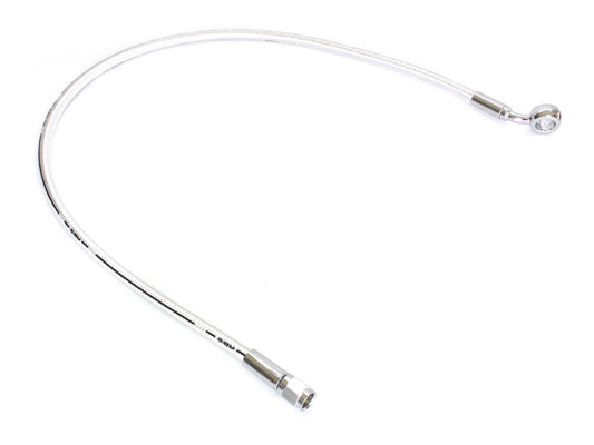 26in. Upper Front Brake Line with 12mm x 35 Degree Banjo - Sterling Chromite.
