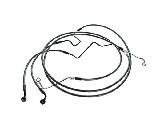Lower Front Brake Line - Black Pearl. Fits Road King Special 2024up