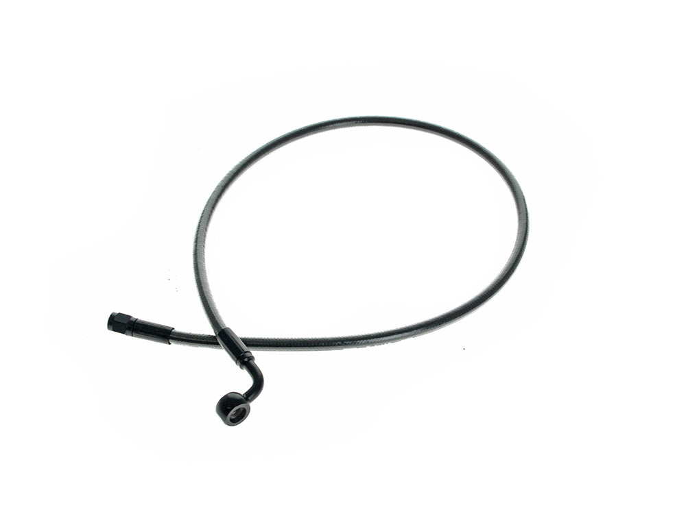 30in. Upper Front Brake Line with 10mm x 90 Degree Banjo - Black Pearl.