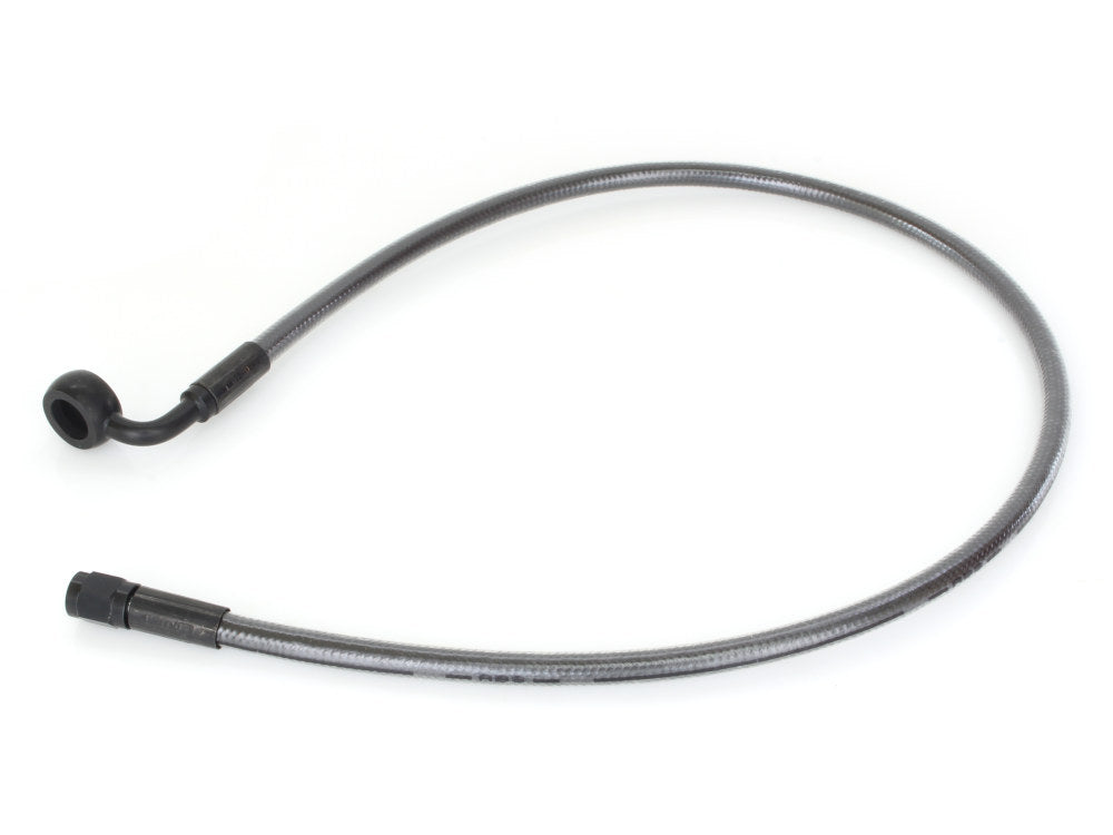 26in. Upper Front Brake Line with 12mm x 90 Degree Banjo - Black Pearl.