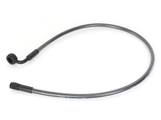 26in. Upper Front Brake Line with 12mm x 90 Degree Banjo - Black Pearl.