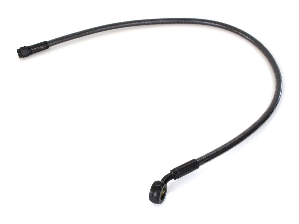 24in. Upper Front Brake Line with 7/16in. x 35 Degree Banjo - Black Pearl.